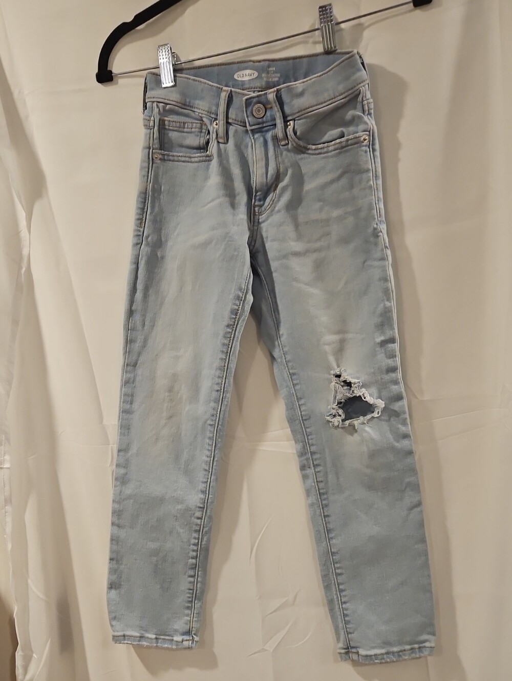 Old Navy Light Blue Distressed Skinny Jeans for Kids